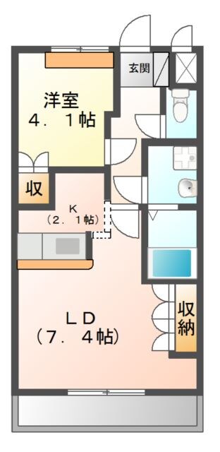 メゾンアイリスの物件間取画像