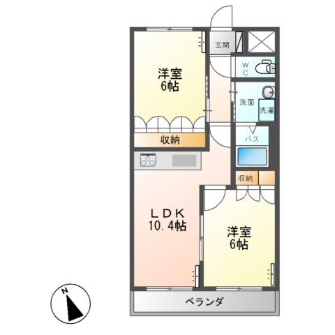 イースト　ステージの物件間取画像