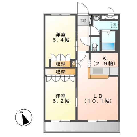 ソレイユ　シャトーの物件間取画像