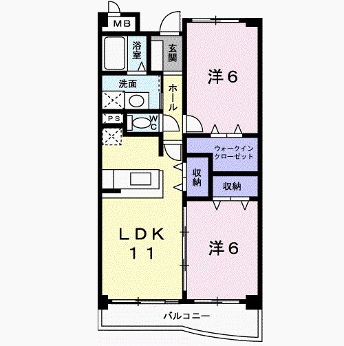 ラ・コモードの物件間取画像
