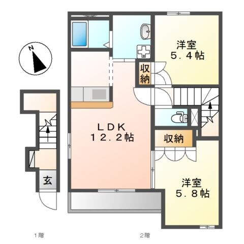 Blanche（ブランシュ）の物件間取画像