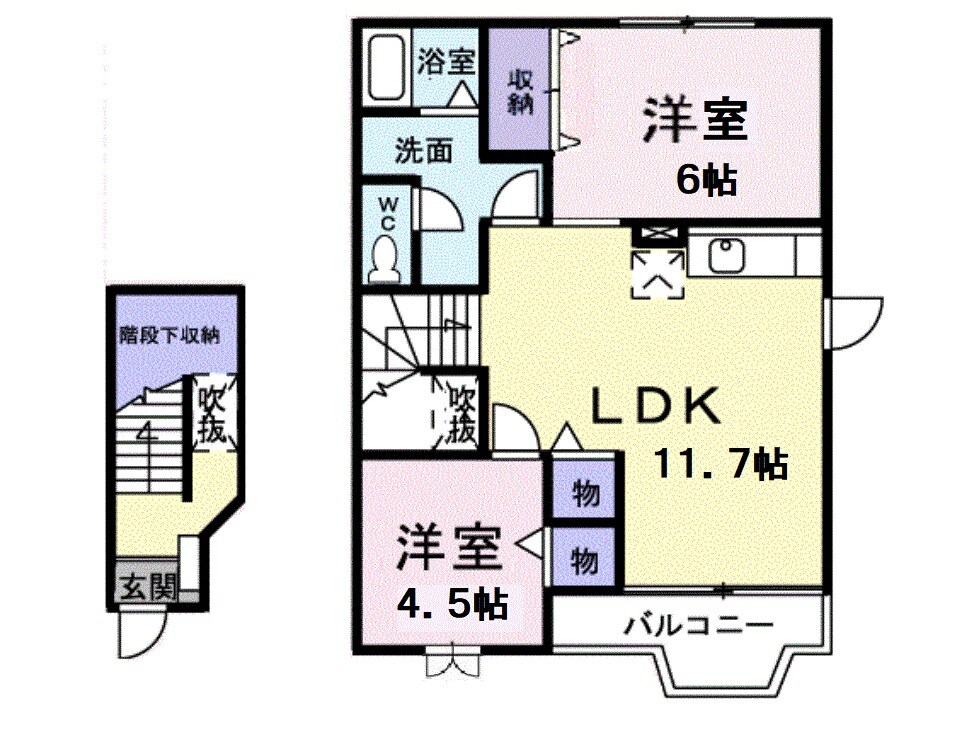 ベルフラワーＦの物件間取画像