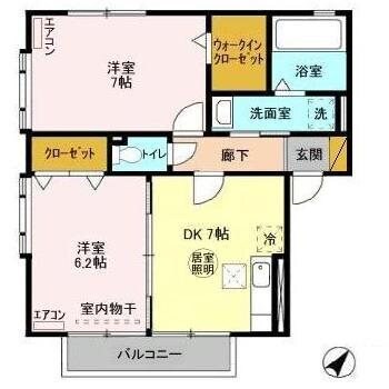 シャルマンCの物件間取画像