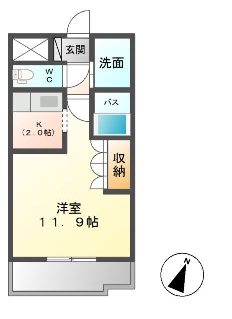 イーストピアTSUKUBAの物件間取画像