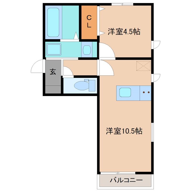 アルフォンテーヌAの物件間取画像