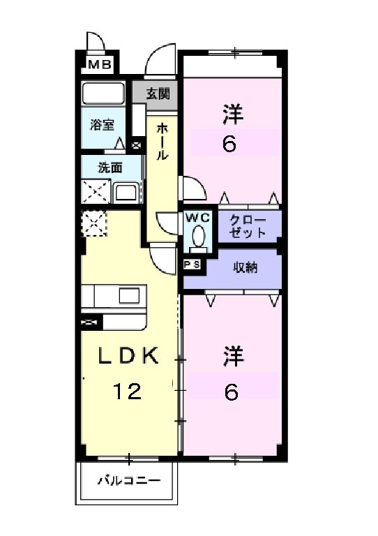 プロスペリティ・弐番館の物件間取画像