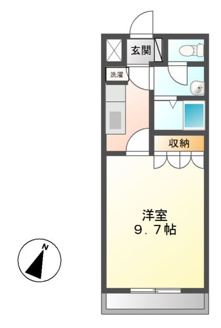 サニーサイド神立の物件間取画像