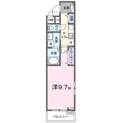 カレントヴィラVIの物件間取画像