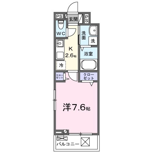 カレントヴィラVIの物件間取画像