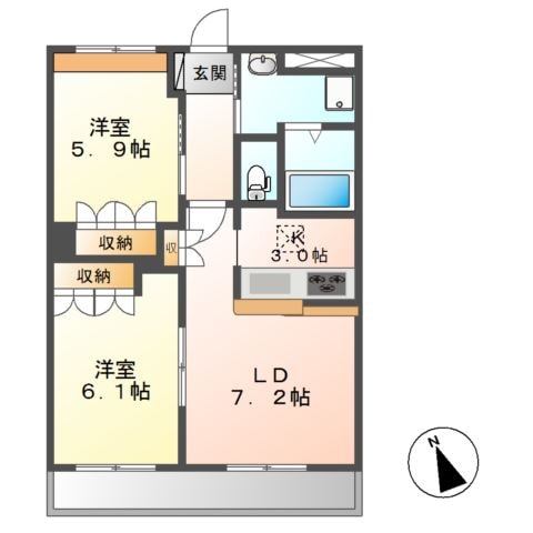 アーバニーの物件間取画像