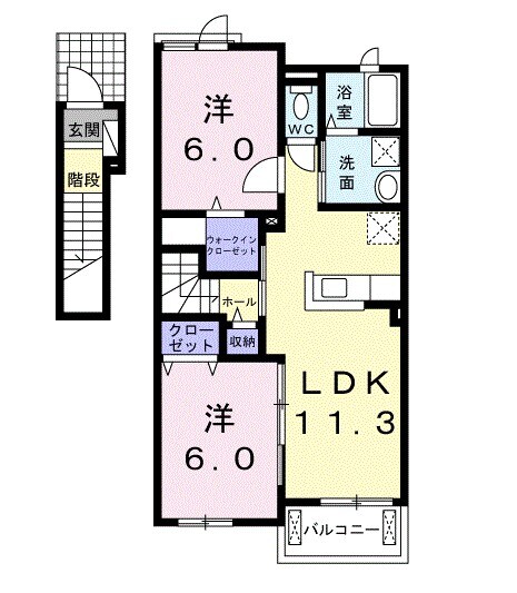 サンムーン　ゴールドスターＬＶの物件間取画像
