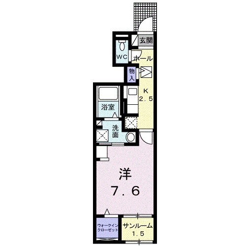 ルピナスの物件間取画像