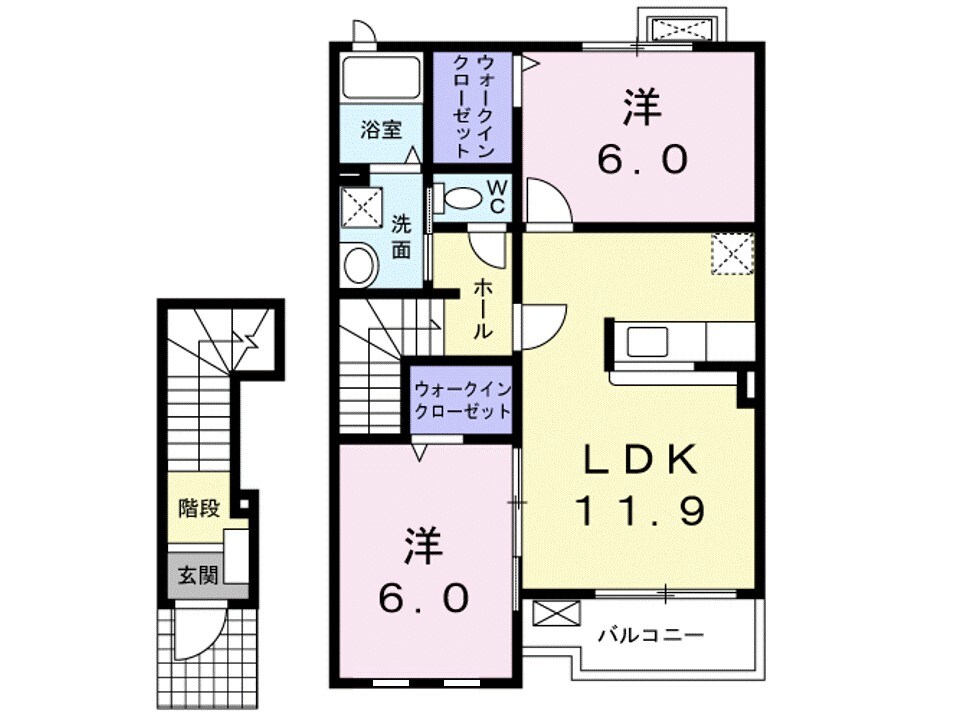 ブローテ　はなみずきの物件間取画像