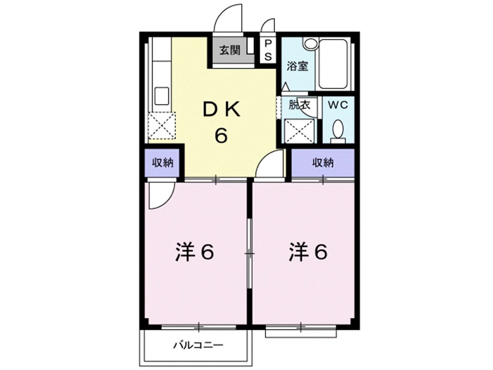 エルディム加藤の物件間取画像