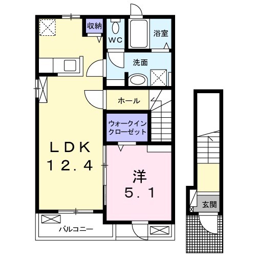 春告鳥（ウグイス）の物件間取画像