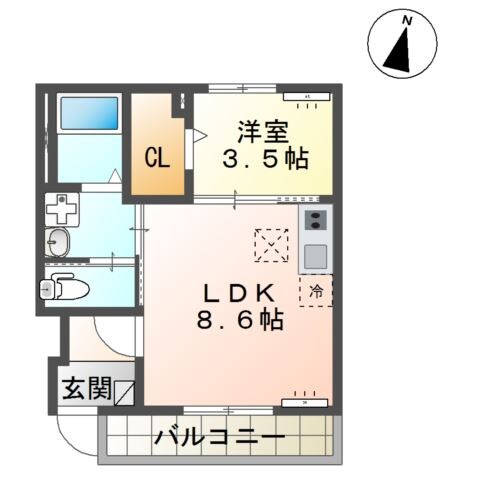 仮）つくば市榎戸新築アパートの物件間取画像