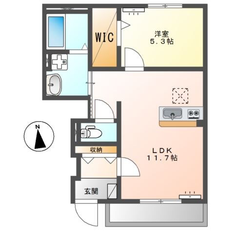 仮）榎戸新築アパートの物件間取画像