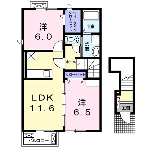 クラルテＫの物件間取画像