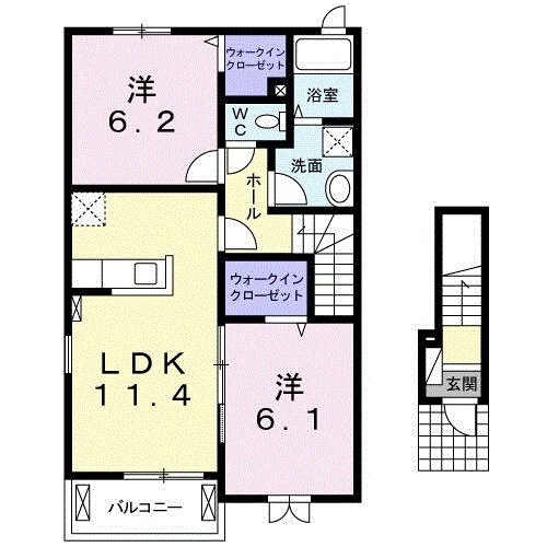 シャルマンIの物件間取画像