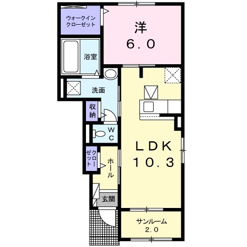 アイランドヒルズ古来Iの物件間取画像