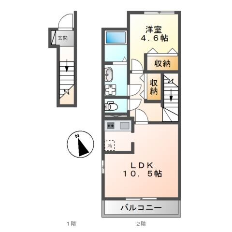 ラフォーレ千草の物件間取画像