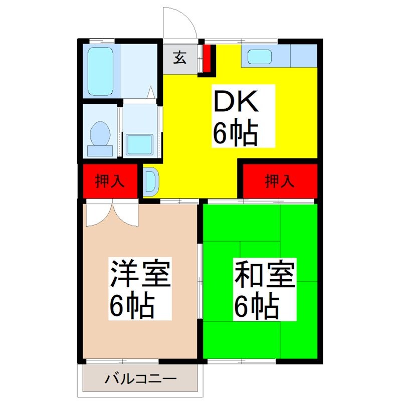 シルクハイツ　イイジマの物件間取画像