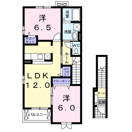 エスペランサＢの物件間取画像