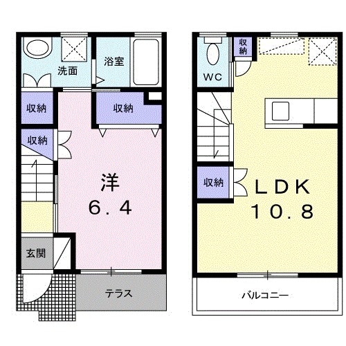 プレイスウッドの物件間取画像