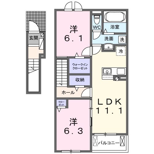 ルミエール取手の物件間取画像