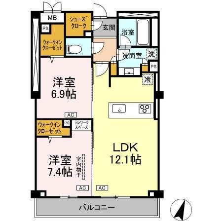 プライムフォレスト百合ヶ丘の物件間取画像