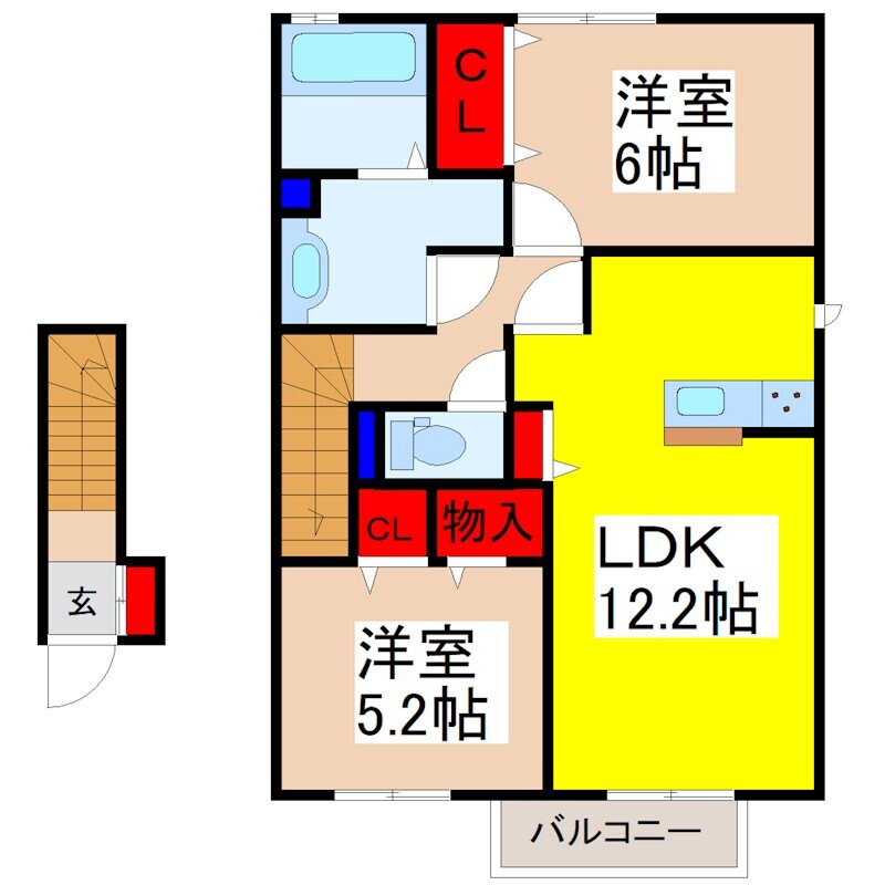 Ｏｗｅｎ　Ｓｔａｎｌｅｙ　Ｂ棟の物件間取画像