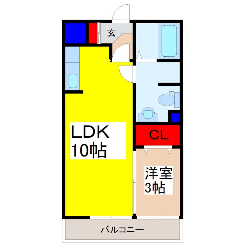 クレールIVの物件間取画像