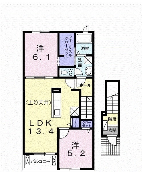 ケイ・モアールの物件間取画像