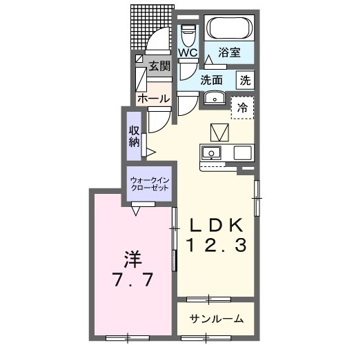 ヴィスタ　ブライト　Ｄの物件間取画像