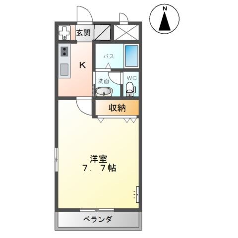 パームヒルズの物件間取画像