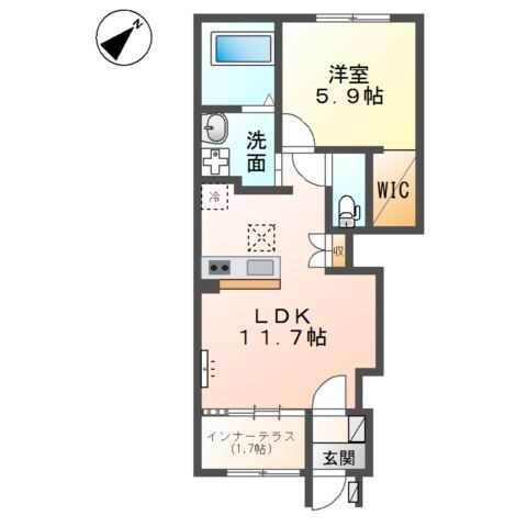 仮）取手市上高井379新築アパートの物件間取画像