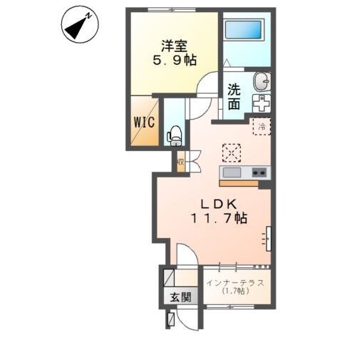 仮）取手市上高井379新築アパートの物件間取画像