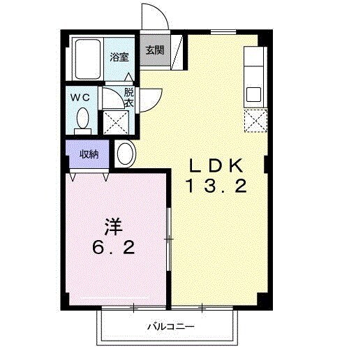 本谷ハイツの物件間取画像
