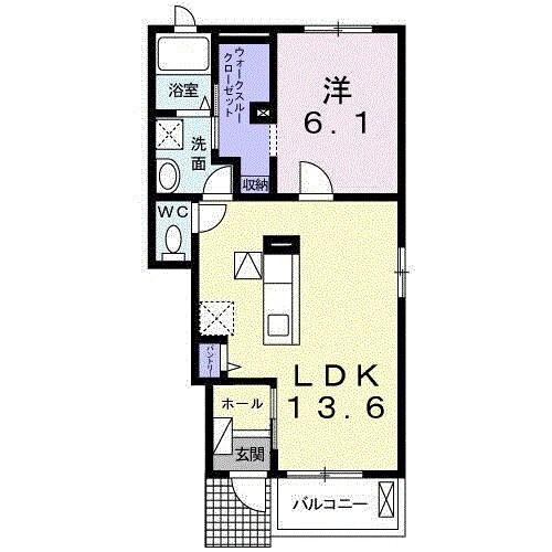 ラ・ルーチェ　Ｂの物件間取画像