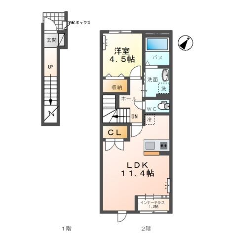 Ｈａｕｓｋａ　Ｔａｌｏ～ハウスカ　タロ～の物件間取画像