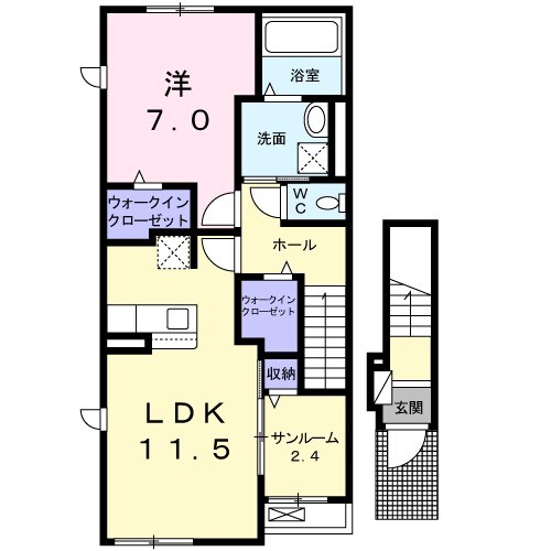 レーニアIIの物件間取画像