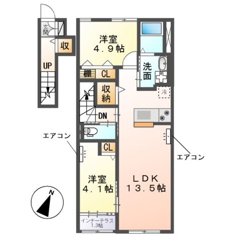 プログレスおおたかの森の物件間取画像