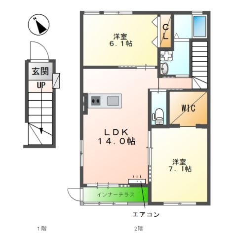 パストラル（ｐａｓｔｏｒａｌ）の物件間取画像