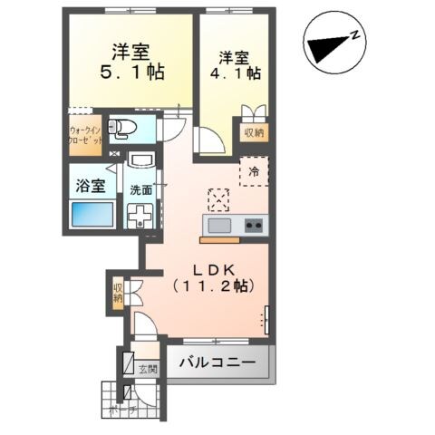 ベルフラワーの物件間取画像