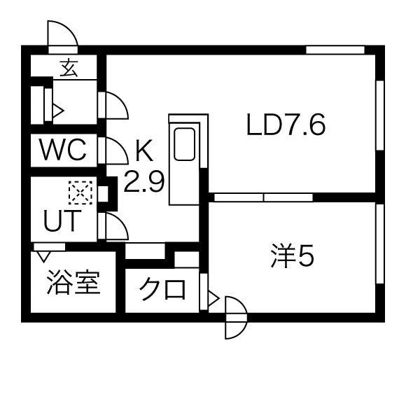 CROWN　DIAMONDの物件間取画像