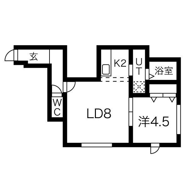 アルファイン南郷の物件間取画像