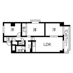 カーサ四ノ宮の物件間取画像