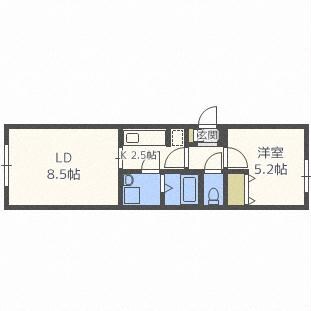 ヴェーヌ南郷の物件間取画像