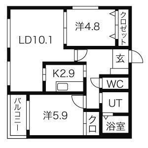 グランメゾン栄通の物件間取画像