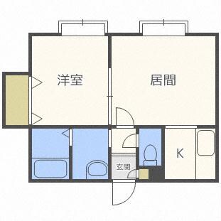 クレアハイムの物件間取画像